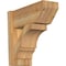 Ekena Millwork Balboa Slat Rough Sawn Outlooker, Western Red Cedar, 8"W x 18"D x 18"H OUT08X18X18BOA06RWR - alternate 1